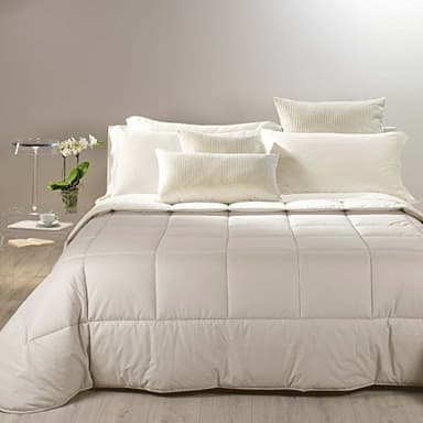 Caleffi Trapunta Matrimoniale BICOLOR Invernale in COTONE (SABBIA)