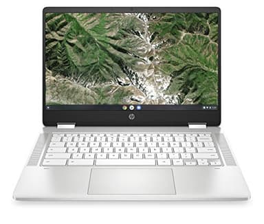 HP Chromebook x360, touch screen 14", Intel Celeron N4120, 4 GB DDR4 RAM, 64 GB eMMC, Intel UHD Graphics 600, ChromeOS, QWERTZ, Ceramic White