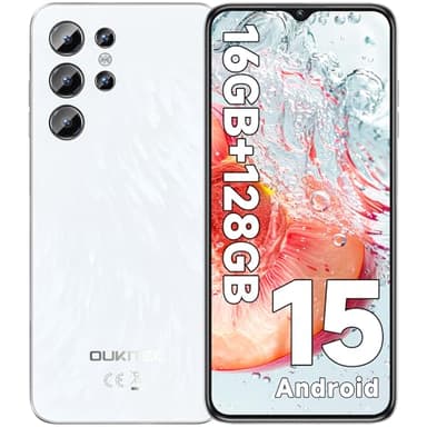 OUKITEL C1 Smartphone Android 15, 16GB +128GB/1TB Telefono Cellulare 2025, 6.52" HD+ Telefoni, 5150mAh Cellulari e Smartphone 4G, 13MP+5MP, Octa Core, Dual SIM 3 Slot/GPS/Fingerprint/OTG/3.5mm Jack