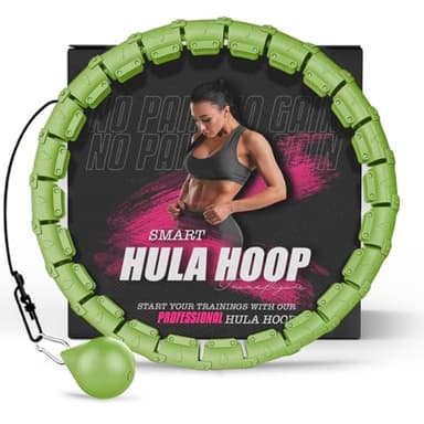 K-MART Hula Hoop ponderato, Infinity Smart Hula Hoops con 16 Contatori, Massaggio automatico a 360 gradi, Infinity Hoop per adulti, Attrezzature per il fitness per la perdita di peso
