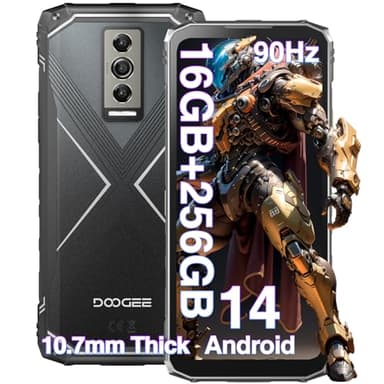 DOOGEE Blade 10 Pro Rugged Smartphone 2025 Android 14, Telefono Indistruttibile, 16GB+256GB/2TB Cellulare Antiurto, 6.5" HD+, 5150mAh, 50MP+8MP, IP68/IP69K/Dual SIM 4G/3 Slot per schede/Face ID/NFC
