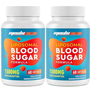 Integratore Liposomiale di Berberina 1500 mg (2 Pacchi), Berberina HCL ad Alto Dosaggio, Attivatore Antiossidante dell’AMPK, Assorbimento Superiore, Senza Glutine, Senza Soia, 120 Capsule
