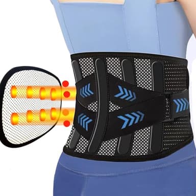 ANAMPION Fascia Lombare Posturale,Fascia Lombare Supporto Schiena Per Uomini E Donne Con Supporto Ergonomico,Tessuto A Rete Ultra Fine,Fascia Elastica Lombare Regolabile