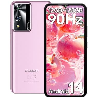 CUBOT A10 Smartphone Android 14 (2024), 12(4+8) GB+128GB/1TB, Octa-Core, 6.56" HD+/90Hz Display Telefono Cellulare, 48MP+16MP Fotocamera, 5100mAh, Dual SIM 4G Telefoni, Face ID/GPS/OTG/3.5mm Jack