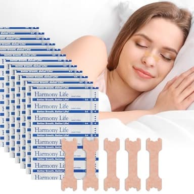 120 Pezzi Cerotti Nasali Antirussamento,Cerotti nasali per facilitare la respirazione,Aiuta a Ridurre il Russare,Allevia Istantaneamente la Congestione Nasale,Migliora il Respirazione,Sonno