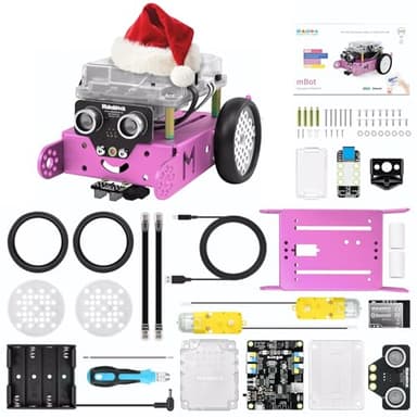 Makeblock mBot Stem Robot programmabile robotica per auto, compatibile con scratch/Arduino, robot gioco educativo Stem controllo remoto e app per bambini 8 anni + rosa