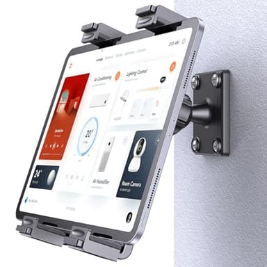 OHLPRO Supporto Da Parete Per Tablet, Montaggio A Vite Forato Per IPad Con Regolazione A 360°, Morsetto Universale Compatibile Con IPad, EReader, Kindle Fire HD, Galaxy Tab Da 7-11 Pollici