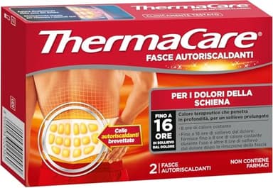 ThermaCare Schiena 2 Fasce Monouso Autoriscaldanti a 8 ore di Calore Costante Terapeutico per i Dolori della Schiena