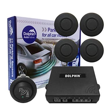 Dolphin - Sensori di parcheggio anteriori per auto, con cavi lunghi 6 m e interruttore di parcheggio, 32 colori disponibili
