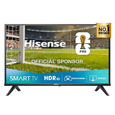 Hisense TV 40" Full HD 2025 40E43QT, Smart TV VIDAA U8, Airplay2, Game Mode, Works with Alexa, Tuner DVB-T2/S2 HEVC 10, lativù, 40'', 2025 LED