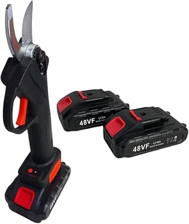 SQUADO - Forbice da Potatura, Doppia Batteria 48V O 88V Cesoia da potatura Elettrica, Cesoie per Giardinaggio