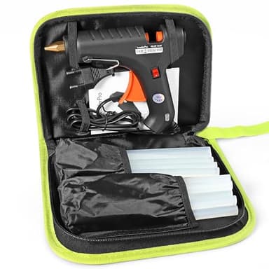 Leaderpro Pistola Colla A Caldo Con Borsa Per Attrezzi, 20 Bastoncini Per Colla 19cm * 11mm, Utilizzato Per Fai Da Te/Hobby Creativi/Fai Da Te
