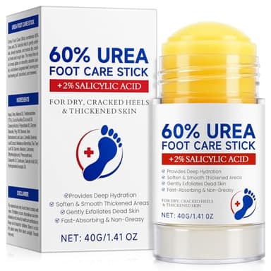Crema Piedi Arricchita con Urea al 60% per Levigare la Pelle Ruvida e Dura, Idratazione Profonda per Piedi più Morbidi e Lisci,40g
