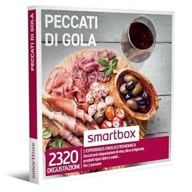 Smartbox - Cofanetto Regalo Peccati di Gola - Idea Regalo Gourmet - 1 Esperienza enogastronomica per 2 Persone