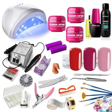 LuadeStore | Kit ricostruzione unghie gel completo di lampada led e fresa professionale