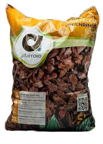 Alfarroxo Premium Bark per Orchidee - Corteccia per Orchidee - Granezza 5-12mm - 5lt