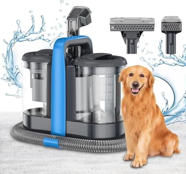 450W/ 12Kpa Lavatappeti Portatile,Lavatappeti,Aspirapolvere per Macchie,Lavatappezzeria,lava divano ad Acqua,lava tappezzeria Per Tappeti, Moquette,Tappezzeria,Scale e Auto