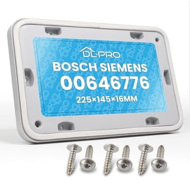 DL-pro Porta di servizio 22,5 x 14,5cm per asciguatrici Bosch Siemens 00646776 646776 Sportello di servizio Sortello di manutenzione per asciugatrice a pompa di calore