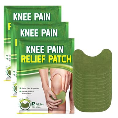 OPVYAEU 36 Pezzi Cerotti Antidolorifici per il Ginocchio, Cerotti Antidolorifici all'assenzio, Cerotti a Base di Erbe per Alleviare i Dolori Muscolari del Collo e Della Spalla