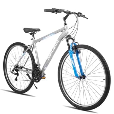 HILAND Bici Mountain per Adulti 26”, 21 Velocità, Bicicletta da Città e Tempo Libero per Uomo e Donna, Freni V-Brake, Grigio