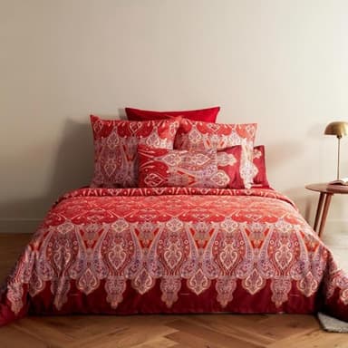 Bassetti trapunta matrimoniale invernale Piumone Granfoulard in Cotone made in Italy (Sicilia Rosso)