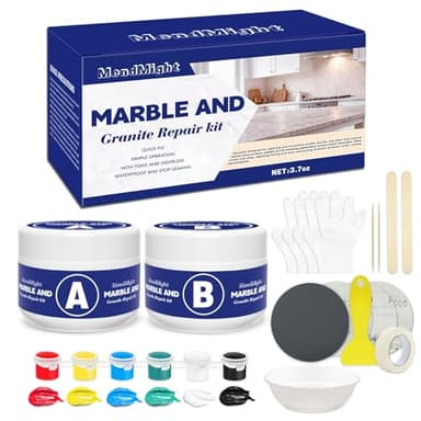 Kit Riparazione Vasca da Bagno e Piastrelle - Smalto Ceramico per Lavandini, Docce, Crepe, Graffi e Fori - Impermeabile con 6 Colori - Facile Applicazione per Principianti