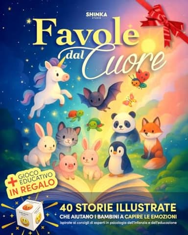 Favole dal Cuore: 40 Favole Illustrate a Colori per Bambini 3-7 Anni – Storie della Buonanotte Educative su Emozioni, Valori e Autostima – con ... Educazione Emotiva e Psicologia dell’Infanzia