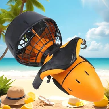 Giuggiolared Seascooter Subacqueo da 500 W, Underwater Booster d'Acqua a Doppia velocità, Autonomia 60min, Batteria al Litio 6000mAh, Seascooter Elettrico per Immersioni Subacquee e Snorkeling