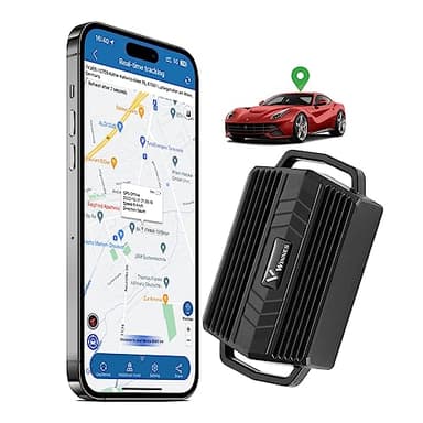 Localizzatore GPS per auto, Tracker GPS senza abbonamento, batteria da 3000mAh, antifurto in tempo reale, GPS con potenti magneti rimovibili con app gratuita