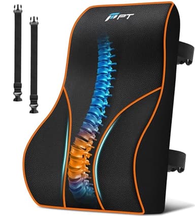 POOTACK Lombare Sedia Ufficio, Cuscino Ergonomico in Memory Foam, Cuscino Lombare Auto, Cuscino Lombare Auto, Supporto Schiena Sedia Gaming e poltrona reclinabile migliora la zona di comfort lombare