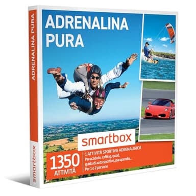 Smartbox - Cofanetto Regalo Adrenalina Pura - Idea Regalo per Lui - 1 Sport per 1 o 2 Persone