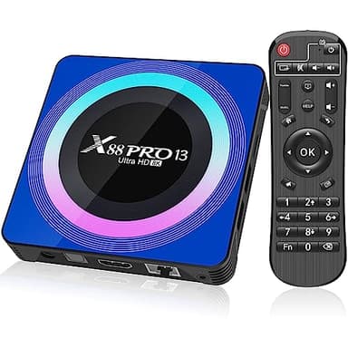 Android 13.0 TV Box, Android Box 4GB RAM 32GB ROM RK3528 Quad-Core 64bit Cortex-A53, TV Box supporta 2.4/5.0GHz WiFi6 BT5.0 HD 8K HD 2.0