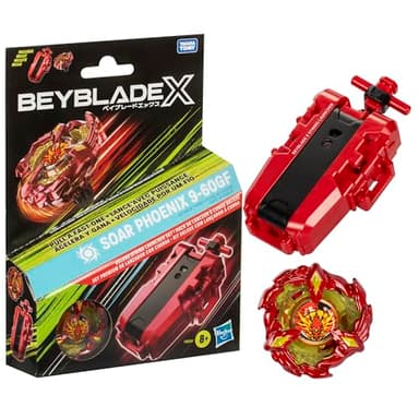 Hasbro Beyblade X, Set da Combattimento Soar Phoenix 9-60GF, Gioco di Strategia per Bambini con Trottola Giocattolo e Lanciatore a Corda Deluxe, Giochi per Famiglie
