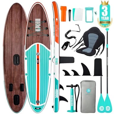 Niphean SUP Gonfiabile Adulti con Tutti gli Accessori, 320cm Stand up Paddle Gonfiabile per Tutti i Livelli, Paddle Board con Capacità di 200kg per 2 Persone, Tavola da SUP Gonfiabile con Sedia