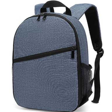 Nayubo Piccola fotocamera Zaino per DSLR SLR Mirrorless Fotocamera da viaggio all'aperto Fotografia impermeabile Unisex Cassa della macchina fotografica Compatibile con Sony/Canon/Nikon/Fuji (blu)