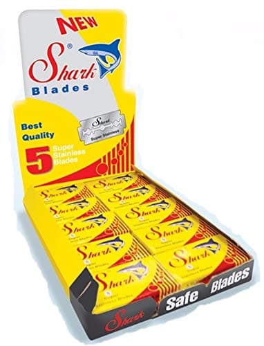 Lamette da barba Shark Super Stainless, confezione salva spazio