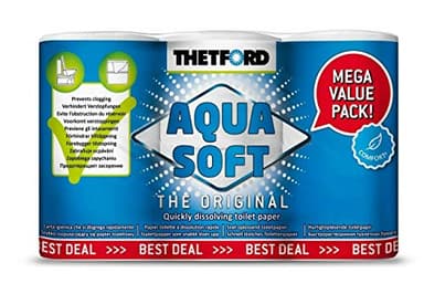 Thetford 202241 Aqua Soft Carta Igienica, Pack 6 Rotoli