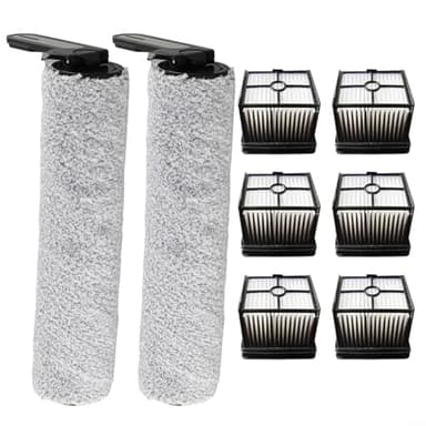 Puupaa Parti di ricambio per aspirapolvere robot senza fili Vozascly W15 Smart, accessori spazzola a rullo, filtro HEPA (confezione da 8)