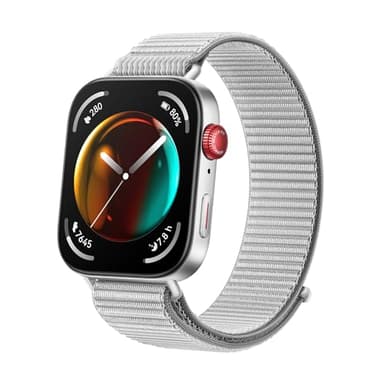 HUAWEI WATCH FIT 3, Display AMOLED da 1.82", Design ultra-sottile, Monitoraggio completo del fitness, Monitoraggio salute 24h, Compatibilità con iOS e Android, Chiamate Bluetooth, Grigio