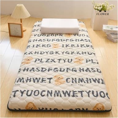 Materasso futon portatile e traspirante, arrotolabile e pieghevole, ideale per letti e divani degli ospiti, design salvaspazio per una facile conservazione e comfort