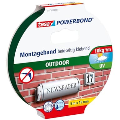 tesa Powerbond OUTDOOR, 5m x 19mm