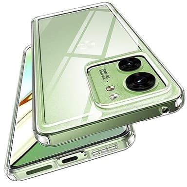 iVoler Anti Ingiallimento Chiaro Cover per Motorola Moto Edge 40, [Antiurto di Grado Militare] Trasparente Sottile Anti Graffio Custodia Case con Paraurti Assorbimento degli urti