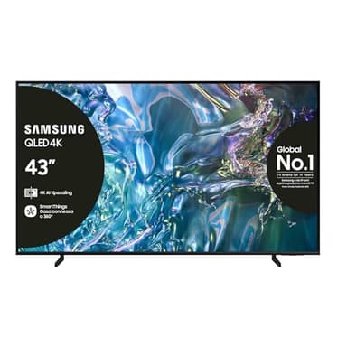 Samsung TV QE43Q60DAUXZT QLED 4K, Smart TV 43" Quantum processor Lite 4K, AirSlim, DVBT-2, Q-Symphony & OTS Lite, Integrato con Alexa e Bixby, compatibile con Google Assistant, Titan Gray 2024