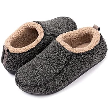 RockDove Pantofole Nomad da uomo con memory foam, 42.5/43.5 EU, Nero