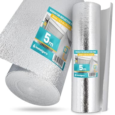 Lamina Isolante Termoriflettente 3 x 0,5 x 5 m Pannelli Riflettenti Termosifoni Rotolo Foglio Isolante Isolamento Termico Barriera Protegge Freddo Caldo Luce Caloriferi Consente Risparmiare Energia