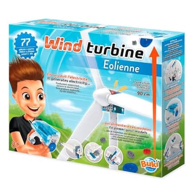 Buki- Automatico Turbina eolica, Multicolore, Medium, 7400
