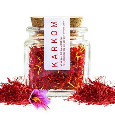 Zafferano 100% naturale spagnolo DOP, condimento perfetto per paella e piatti gourmet, zafferano spagnolo premium in barattolo (1 gr)