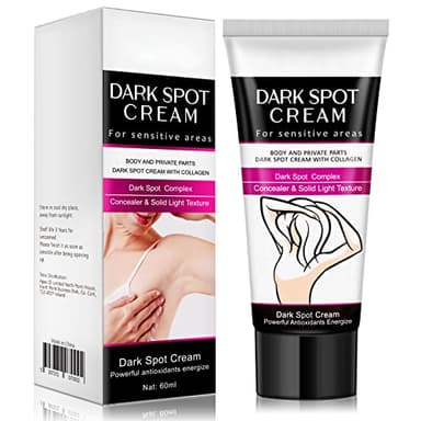 Crema Sbiancante per Corpo, IFUDOIT Crema Schiarente per Pelle Scura, Sbiancante e Idratante, Efficace per Ascelle, Ginocchia, Gomiti, Aree Sensibili e Private