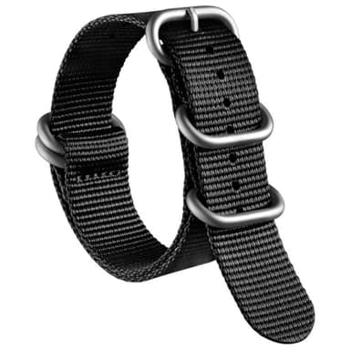 AIYIRUO Cinturini per Orologio NATO Nylon G10 Premium Ballistic Multicolor Sostituzione Cinturini per Orologio con Fibbia in Acciaio Inossidabile Argento per gli Uomini 18mm 20mm 22mm 24mm