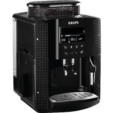 Krups EA8150 Essential Macchina da caffè Automatica, Arabica, Display, 1450 W, 1 Decibel, Nero